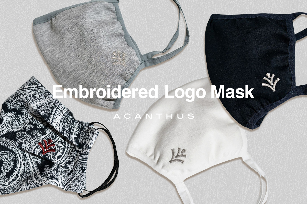 ACANTHUS Embroidered Logo Mask