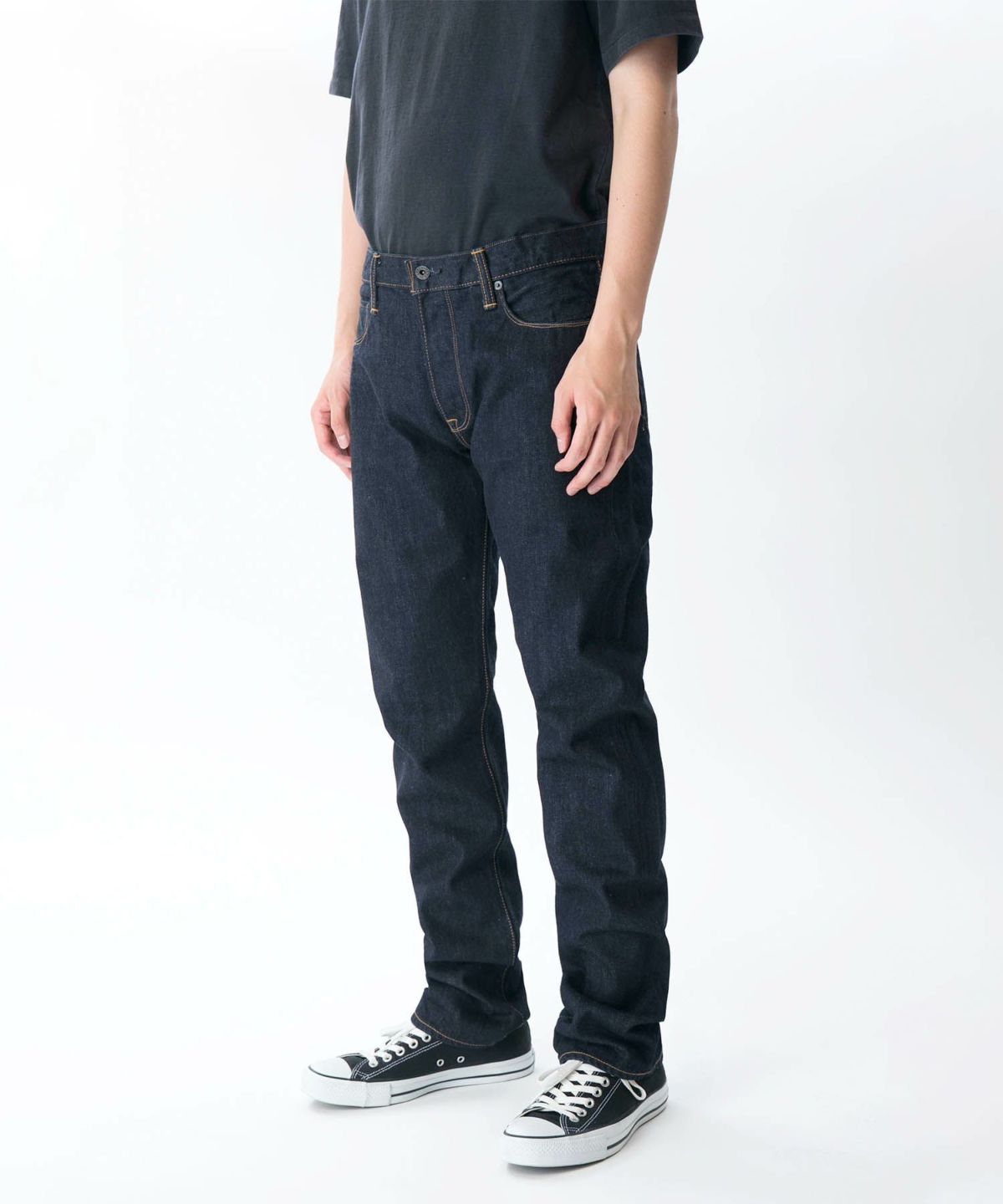 KURO クロ Graphite グラファイト ワンウォッシュ リジット デニム ジーンズ ストレート