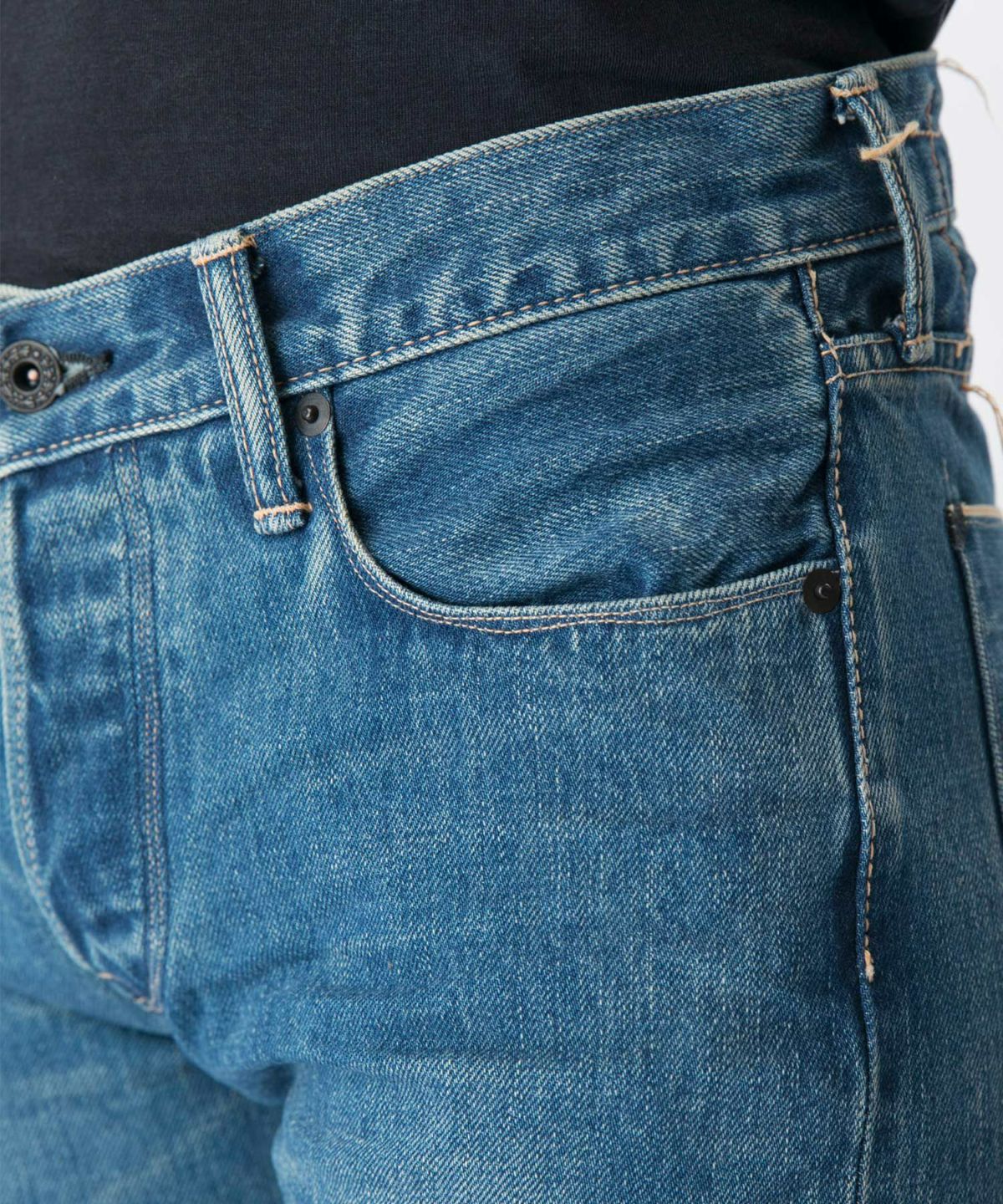 KURO クロ Graphite グラファイト ユーズド ヴィンテージウォッシュ デニム ジーンズ ストレート