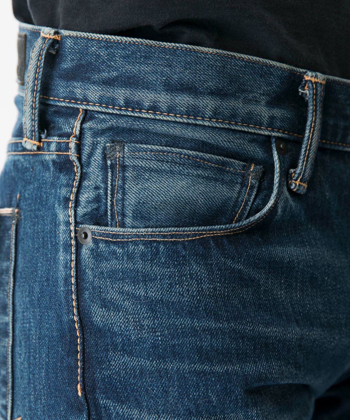 KURO クロ Graphite グラファイト ユーズド ヴィンテージウォッシュ デニム ジーンズ ストレート