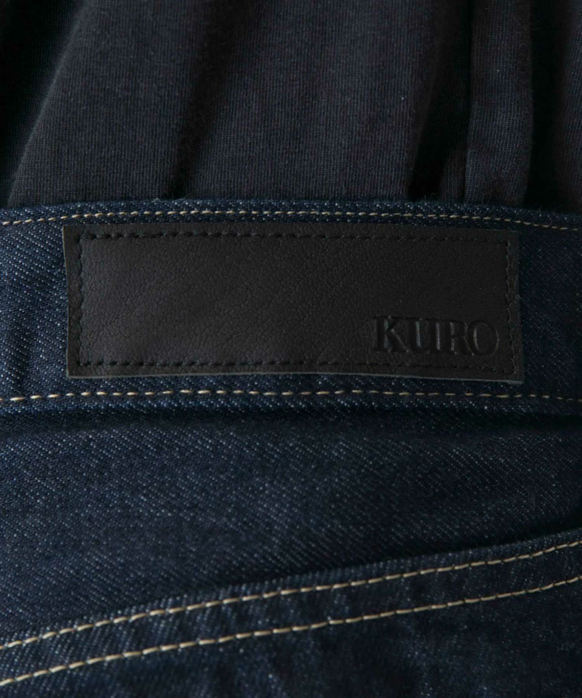 KURO クロ Giocatore ジョカトーレ ワンウォッシュ リジット デニム ジーンズ ストレート インディゴ