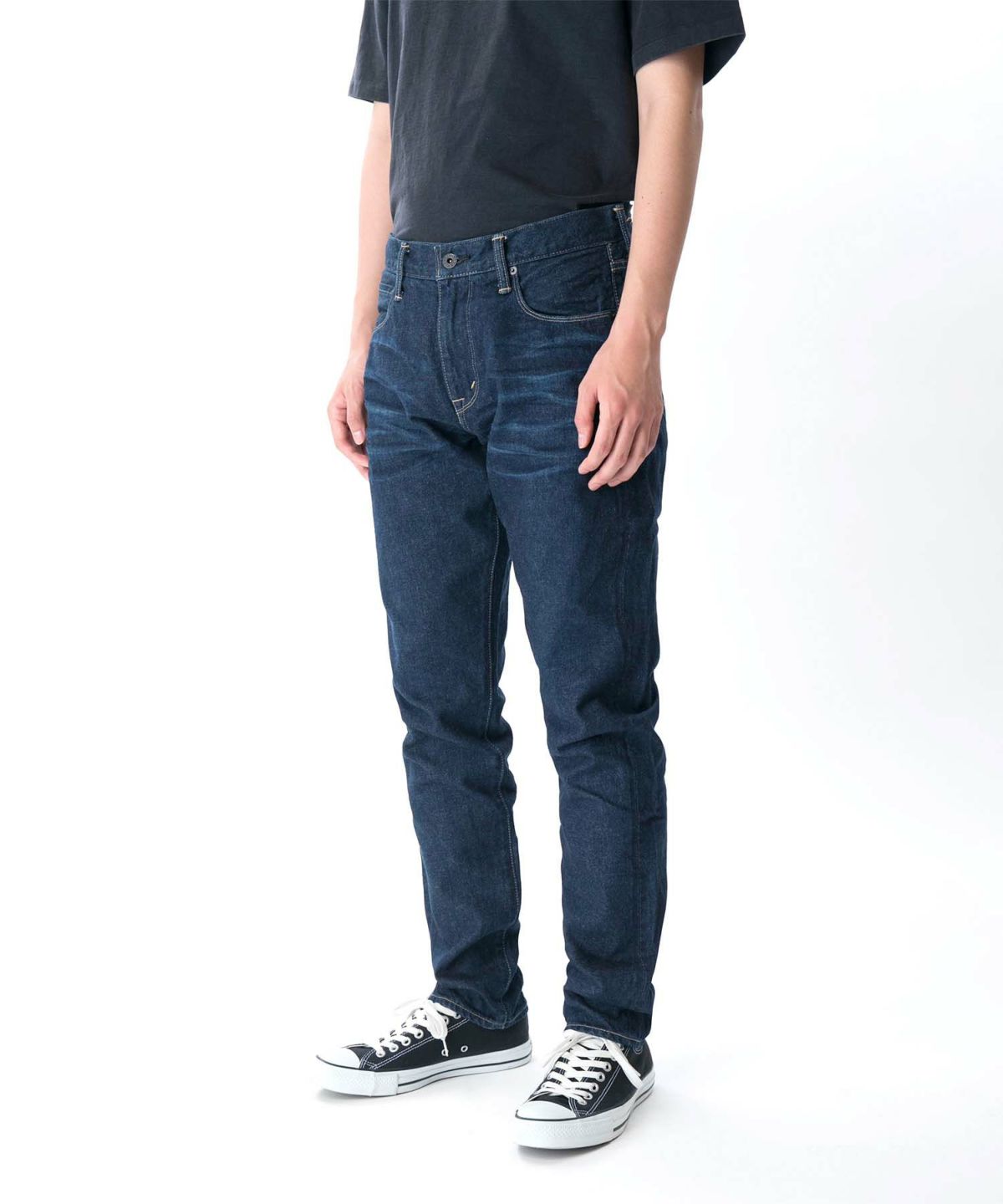 KURO クロ Giocatore ジョカトーレ ヴィンテージウォッシュ ユーズド デニム ジーンズ ストレート インディゴ