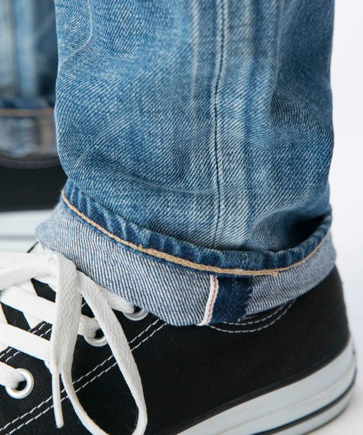 KURO Giocatore デニムパンツ ジョカトーレ ユーズド加工ジーンズ テーパード お洒落 メンズ 男性