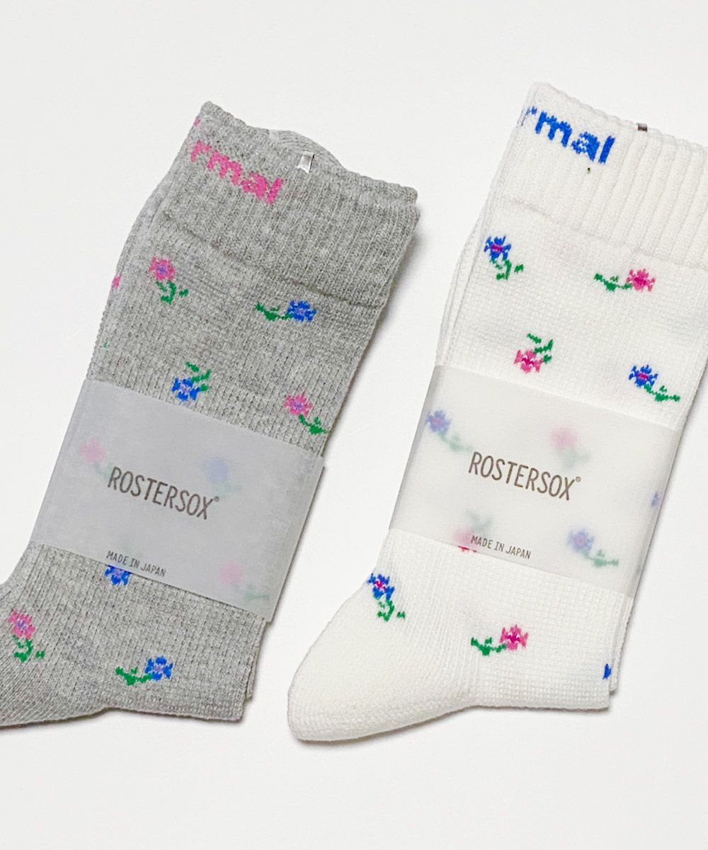 ROSTER SOX ロスターソックス 靴下 サーマル 花柄 男性用 女性用 メンズ レディース ペアで履ける