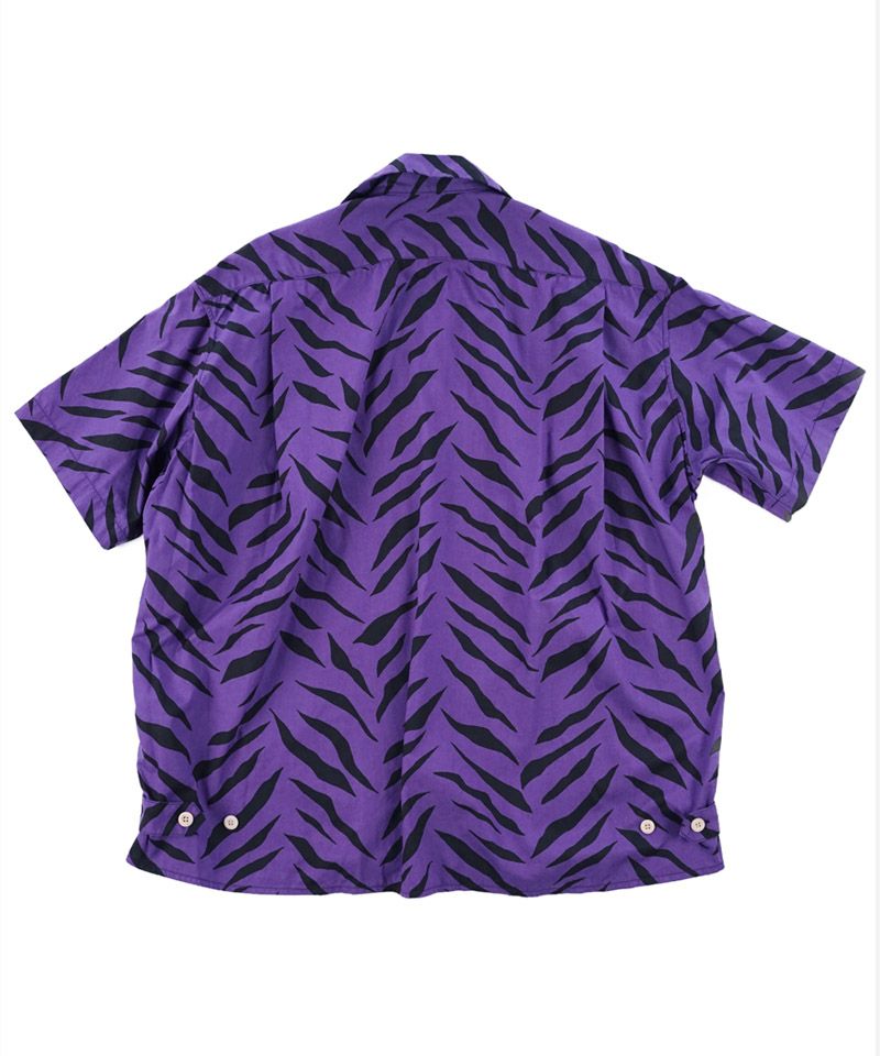 Varde77 バルデ77 アロハシャツ 半袖 パープル 紫