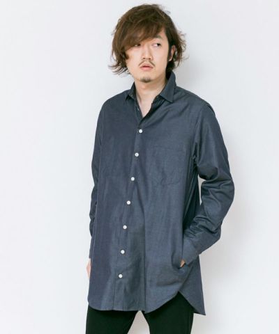 ファッションブロガー MB ロングシャツ