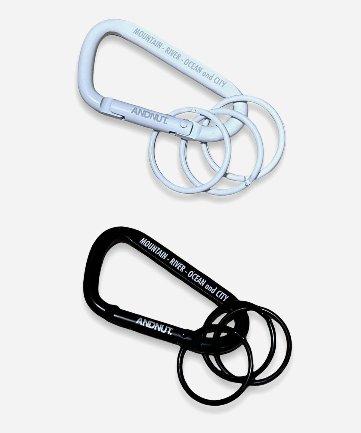 ANDNUT アンドナット カラビナ 黒 ブラック キーリング