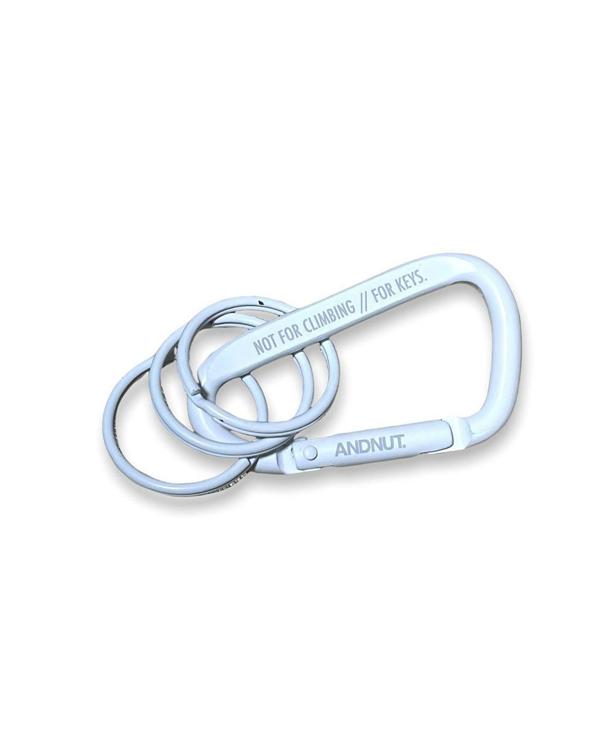 ANDNUT アンドナット カラビナ ホワイト 白 キーリング