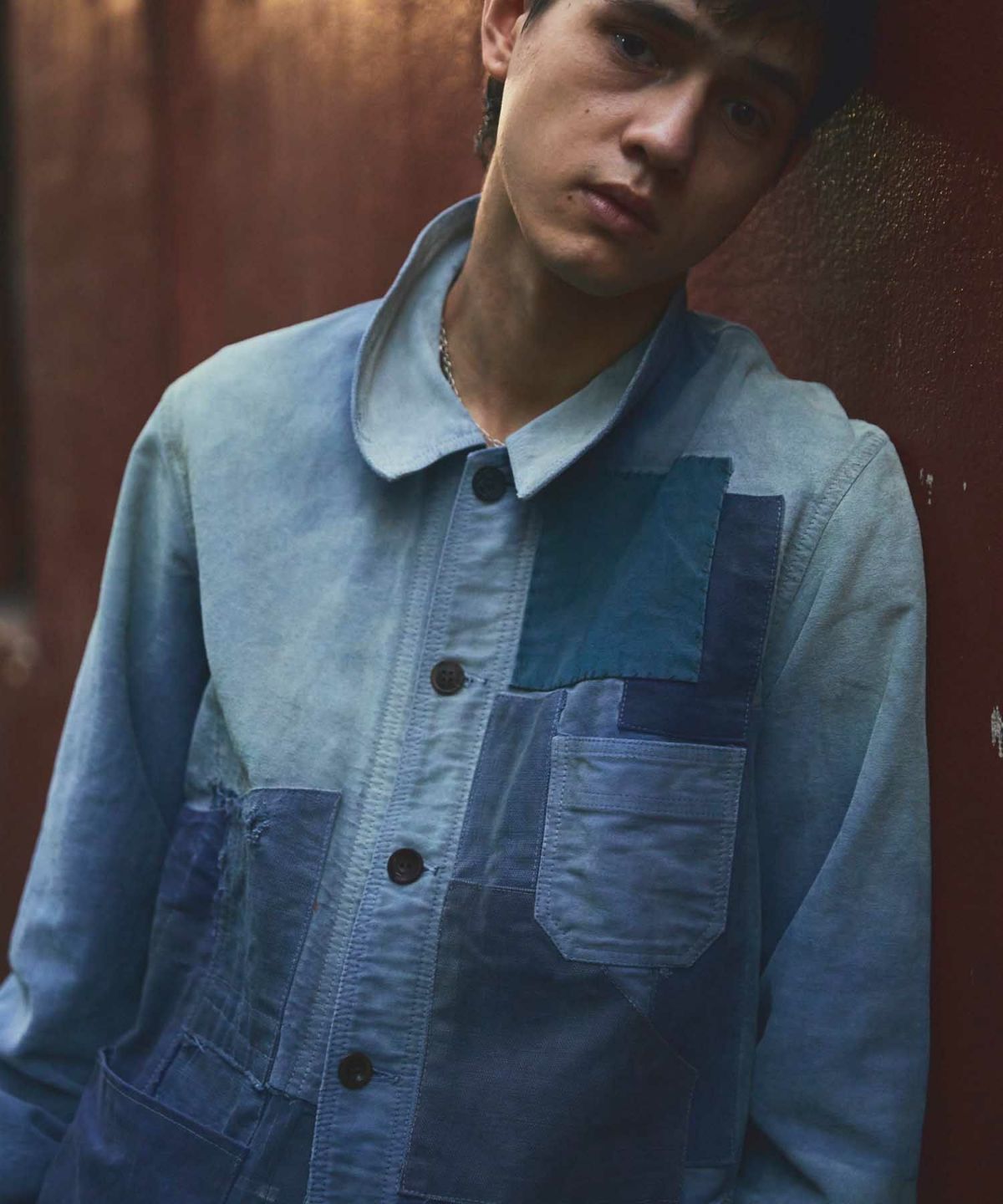 MARU SANKAKU PEKE マルサンカクペケ リメイク パッチワーク カバーオール ヴィンテージ加工