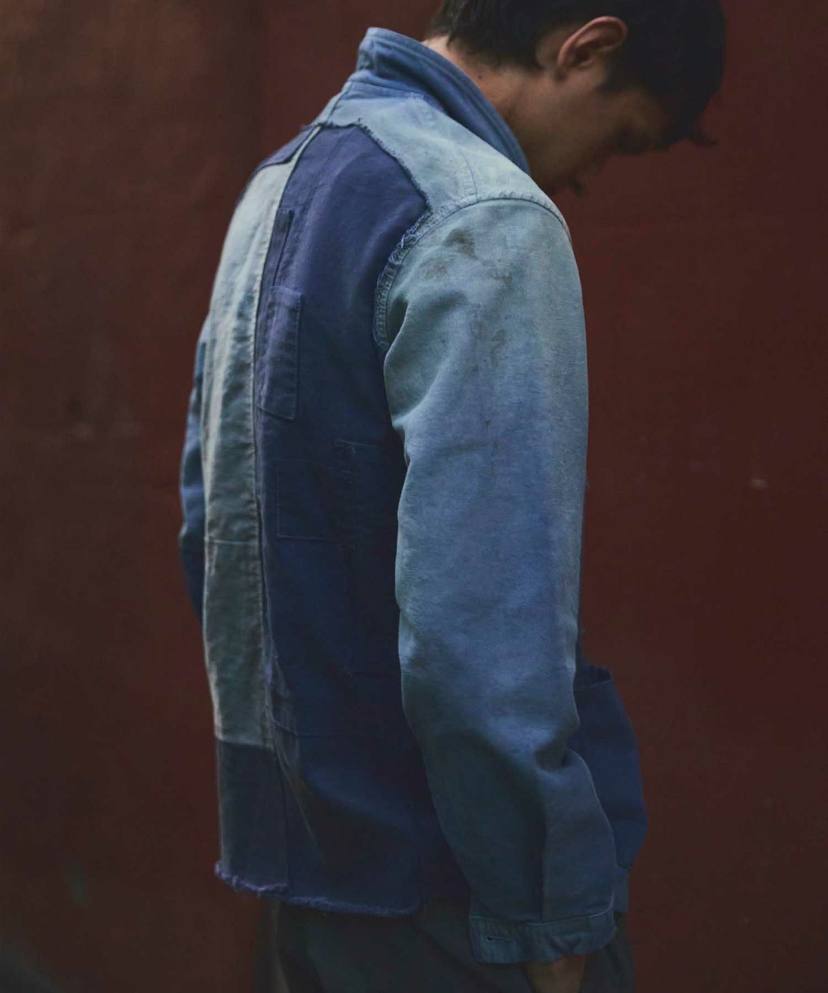 MARU SANKAKU PEKE マルサンカクペケ リメイク パッチワーク カバーオール ヴィンテージ加工