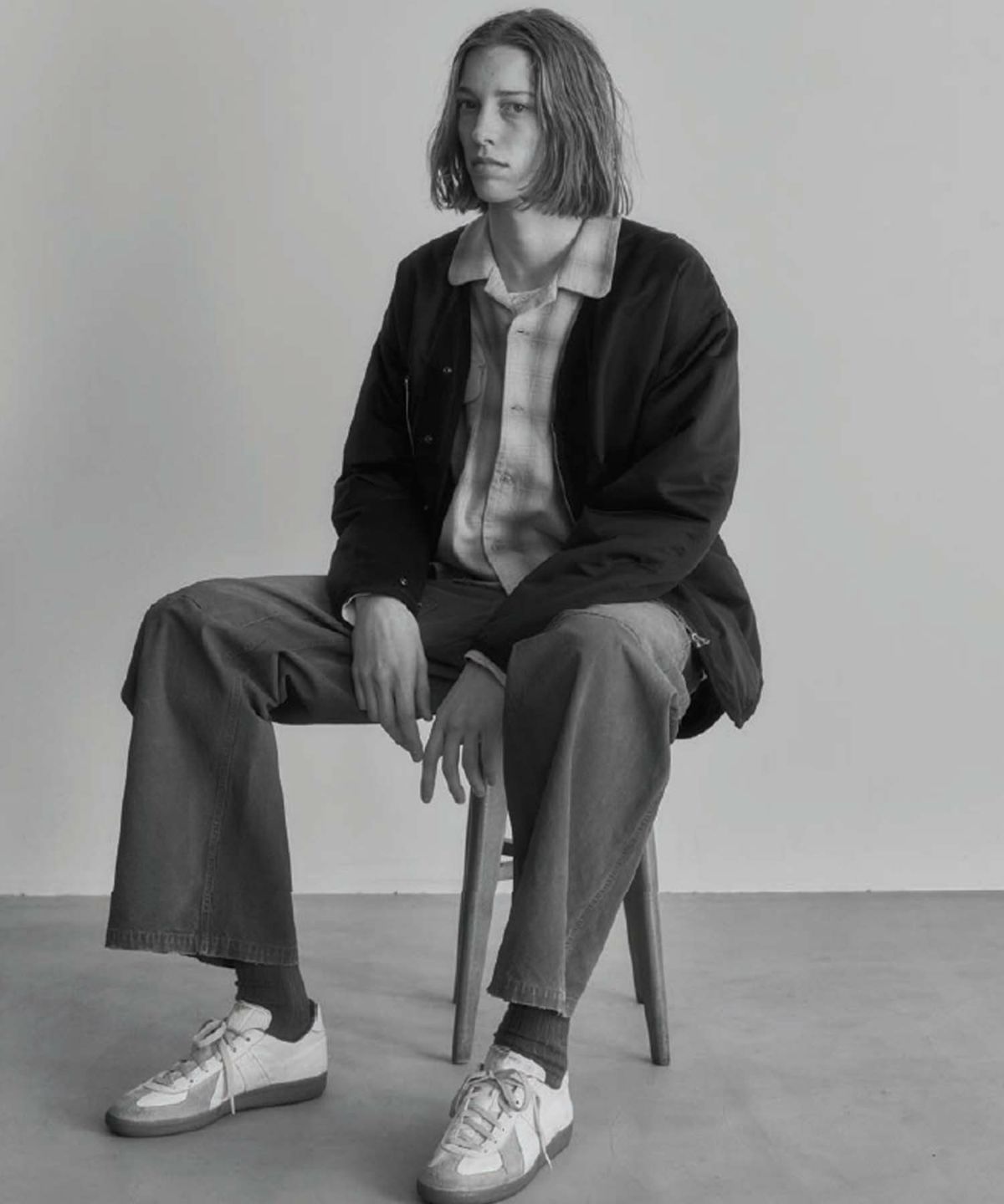 MARU SANKAKU PEKE マルサンカクペケ チノパンツ ユーズド加工 ミリタリーパンツ 汚し加工 ブランド