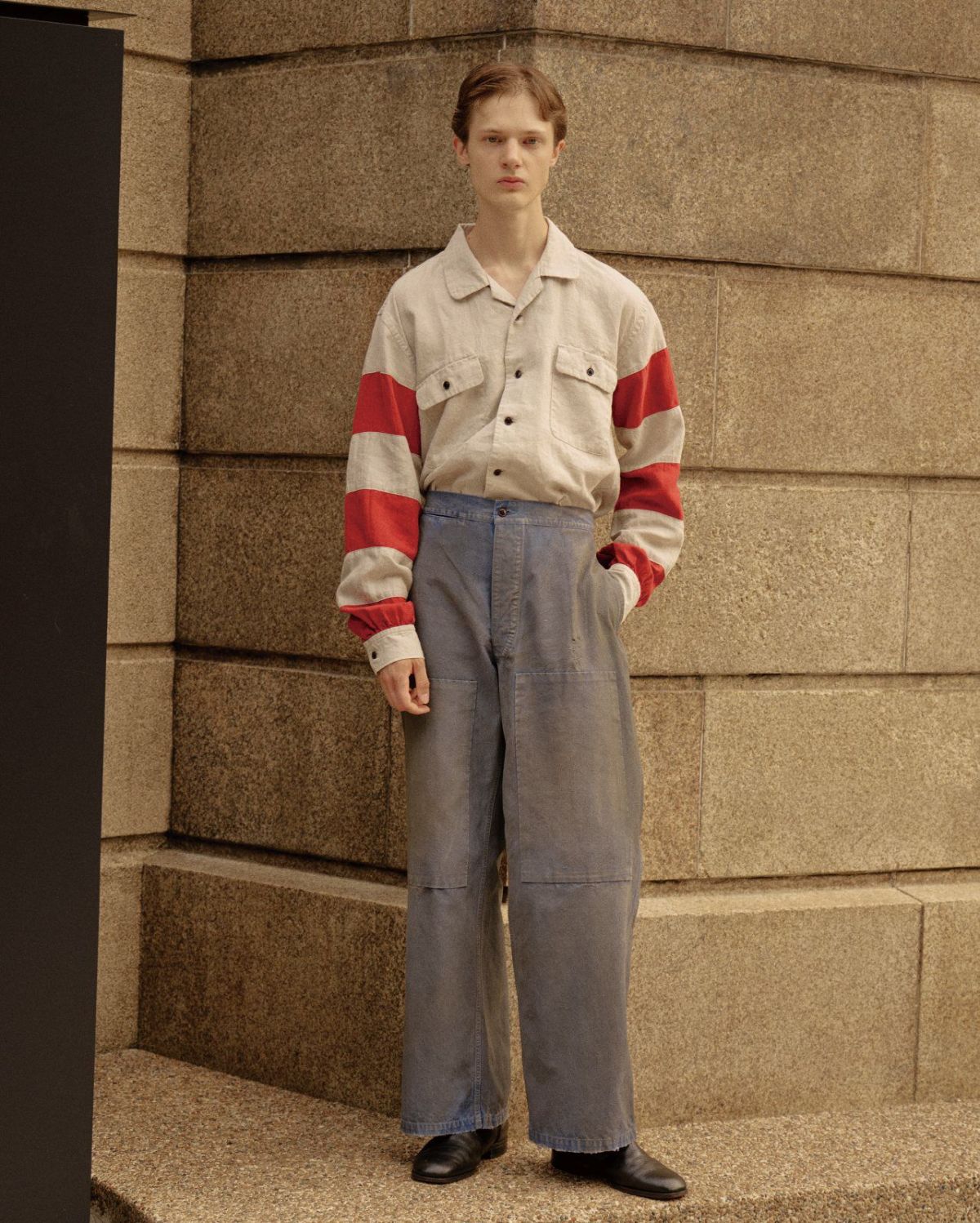 MARU SANKAKU PEKE マルサンカクペケ チノパンツ ユーズド加工 ミリタリーパンツ 汚し加工 ブランド