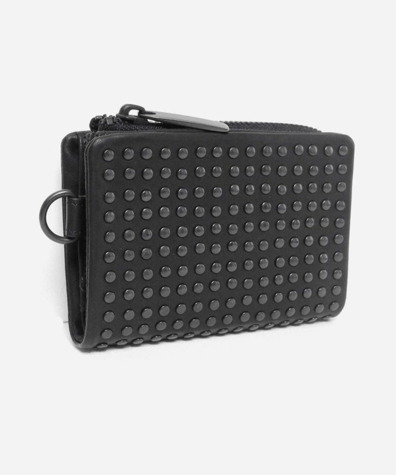 PATRICK STEPHAN ショートウォレット Leather micro wallet 'all-studs