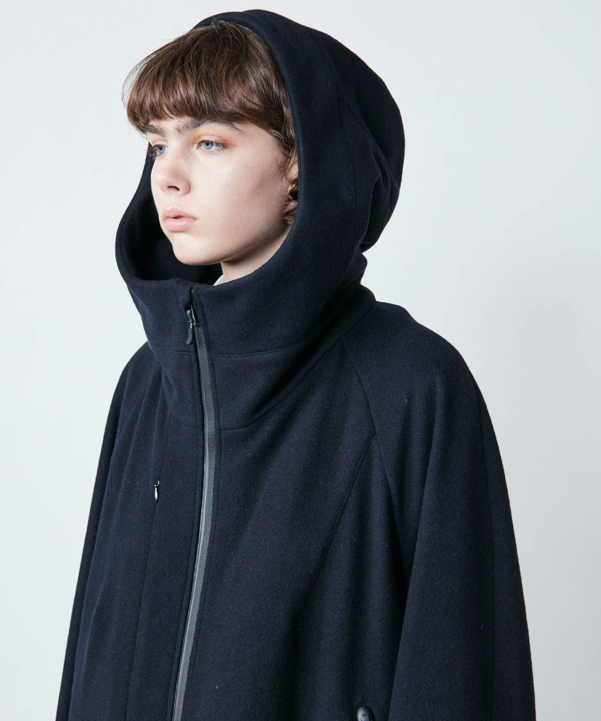 PRODUCT LAB プロダクトラボ ラグランフードコート スーパー100S ウール 最高級素材