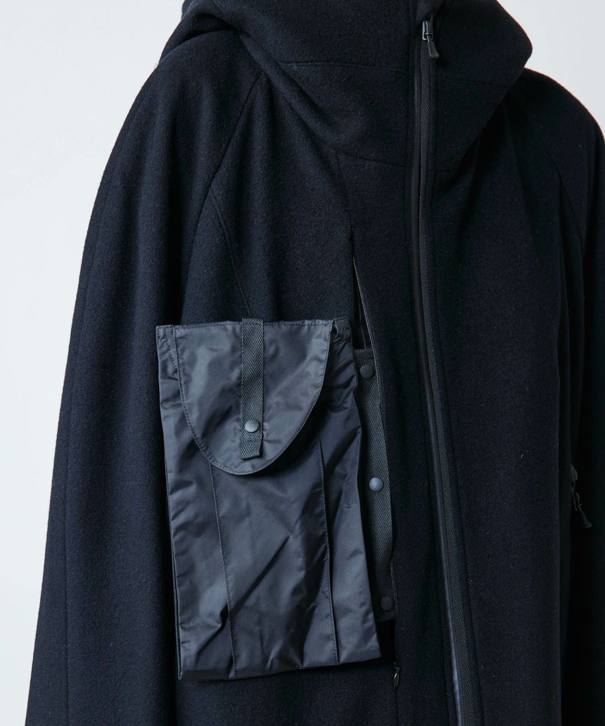 PRODUCT LAB プロダクトラボ ラグランフードコート スーパー100S ウール 最高級素材