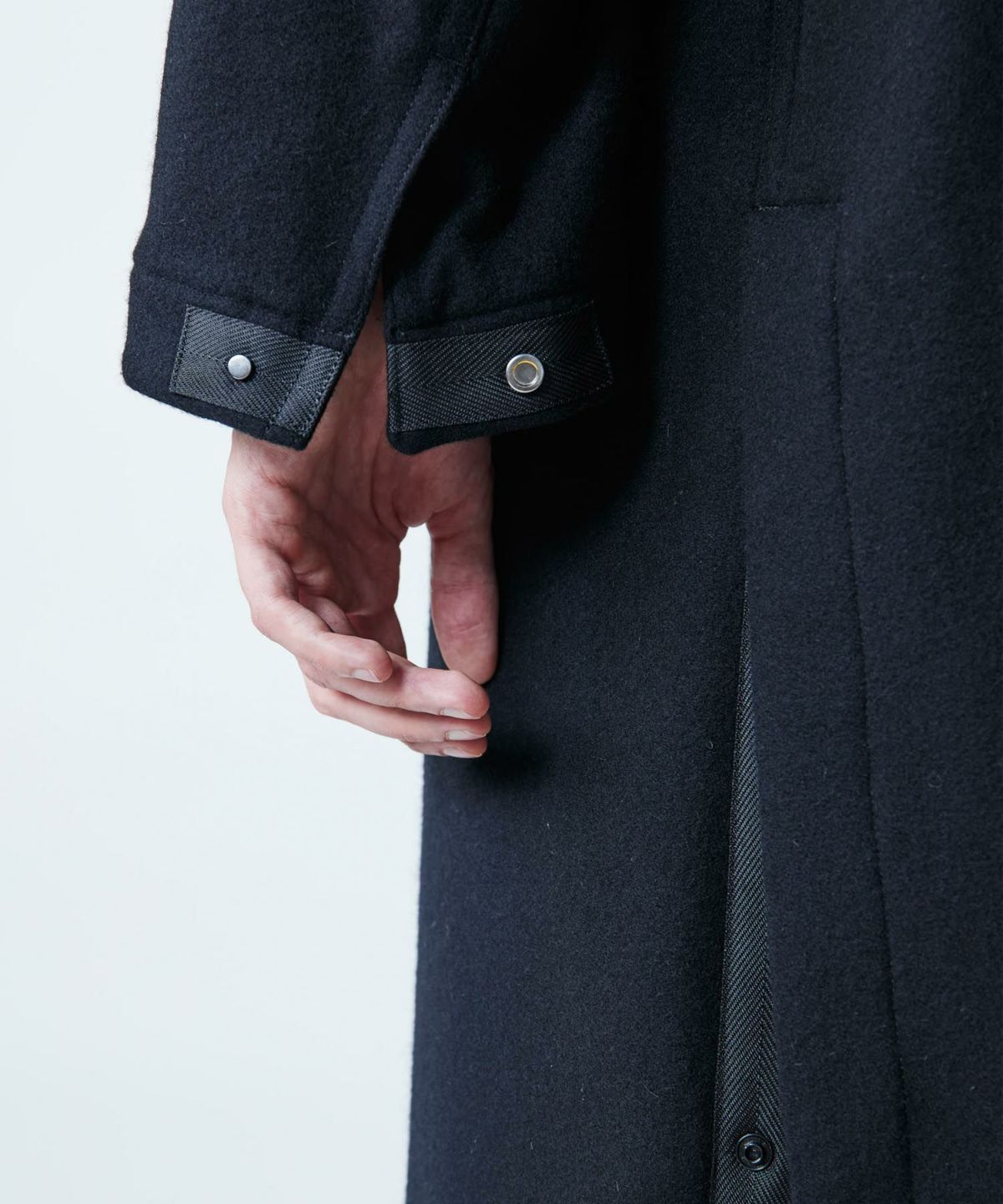 PRODUCT LAB プロダクトラボ ラグランポロコート 日本製ライトメルトンウール