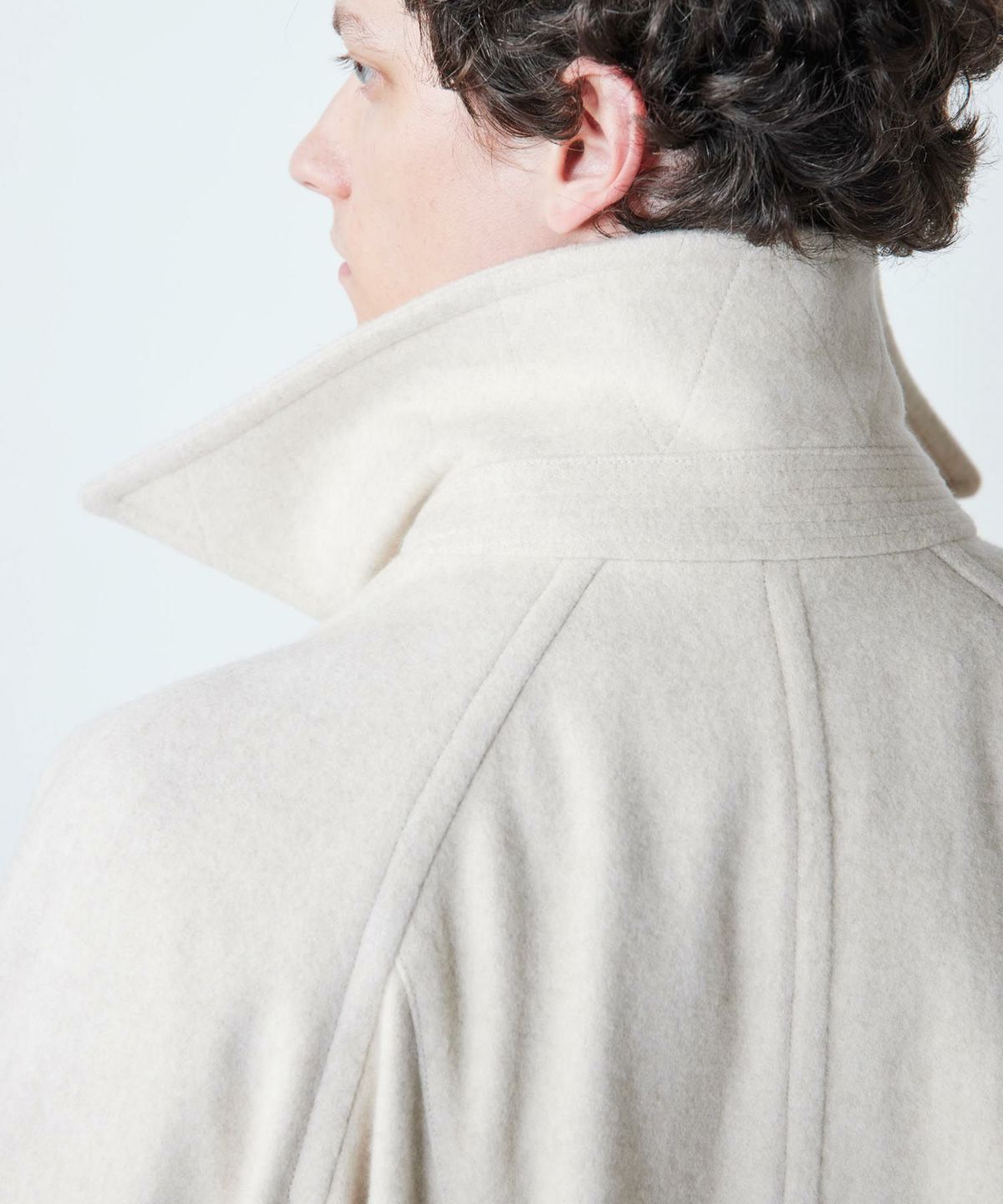 PRODUCT LAB プロダクトラボ ラグランポロコート 日本製ライトメルトンウール