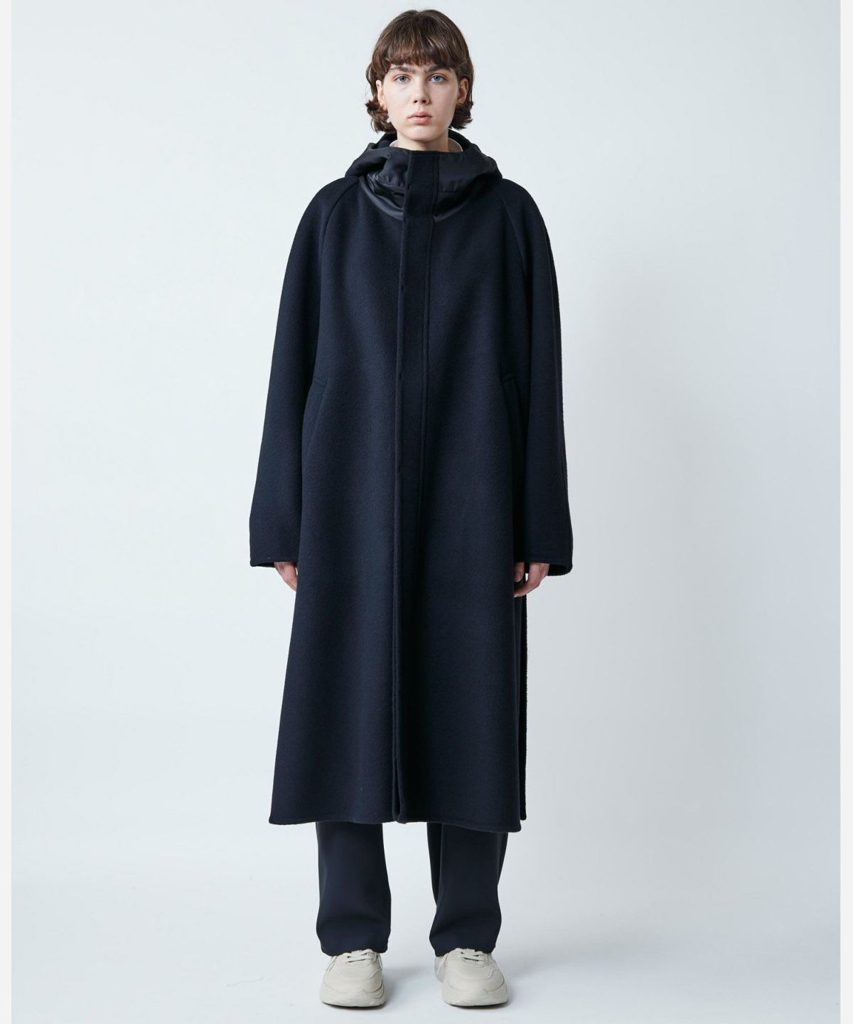 PRODUCT LAB プロダクトラボ ダブルフェイスフードコート 最高級ウール素材