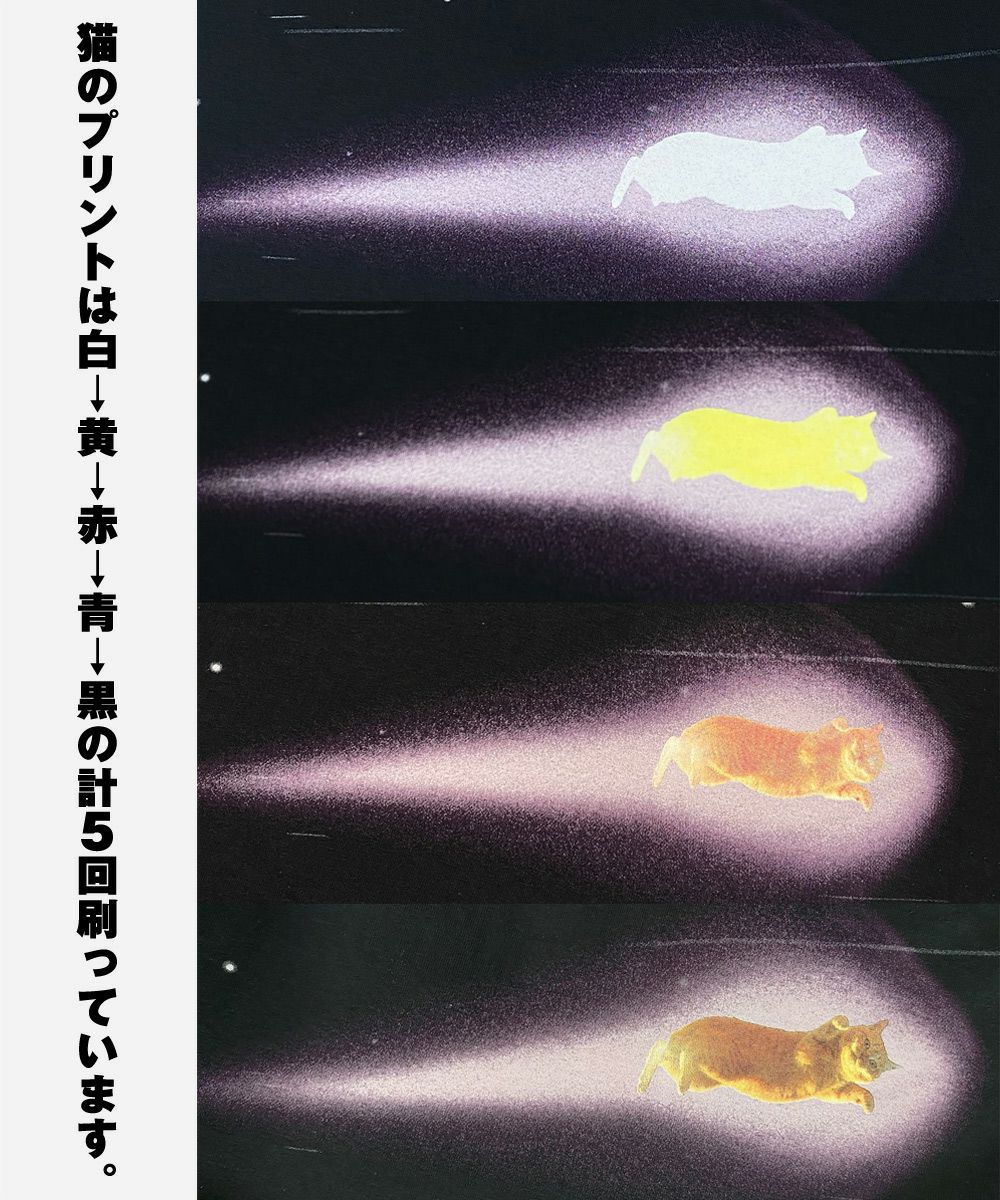 GYPSY CAT ジプシーキャット 流星猫 パーカー 宇宙猫 ねこ CAT 久方広之 のら猫拳