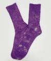 ROSTER SOX ロスターソックス 靴下 男性用 女性用 メンズ レディース ペアソックス ムラ染め パープル 紫