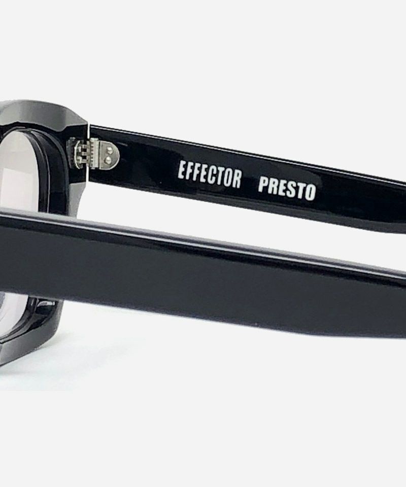 presto プレスト EFFECTOR エフェクター 黒縁眼鏡 芸能人 有名人 着用 メガネ ブランド
