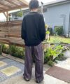 VDS ワイドバルーンパンツ バーズアイ パープル