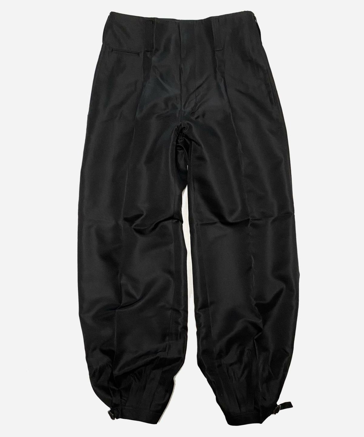 VDS ワイドバルーンパンツ バーズアイ ブラック 黒