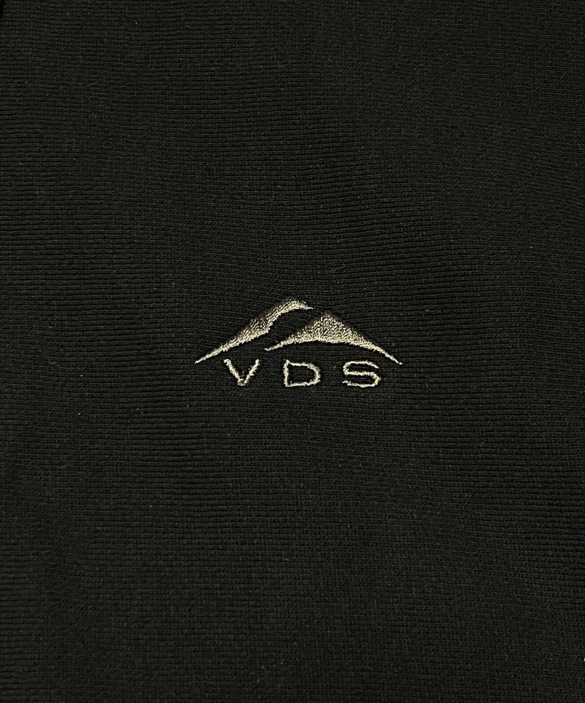 VDS ジップアップパーカー ブランド ブラック 黒 バーズアイ