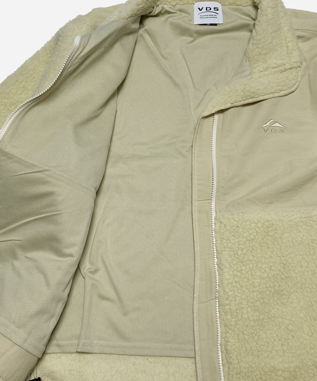 VDS スタンドボアジャケット バーズアイ ベージュ