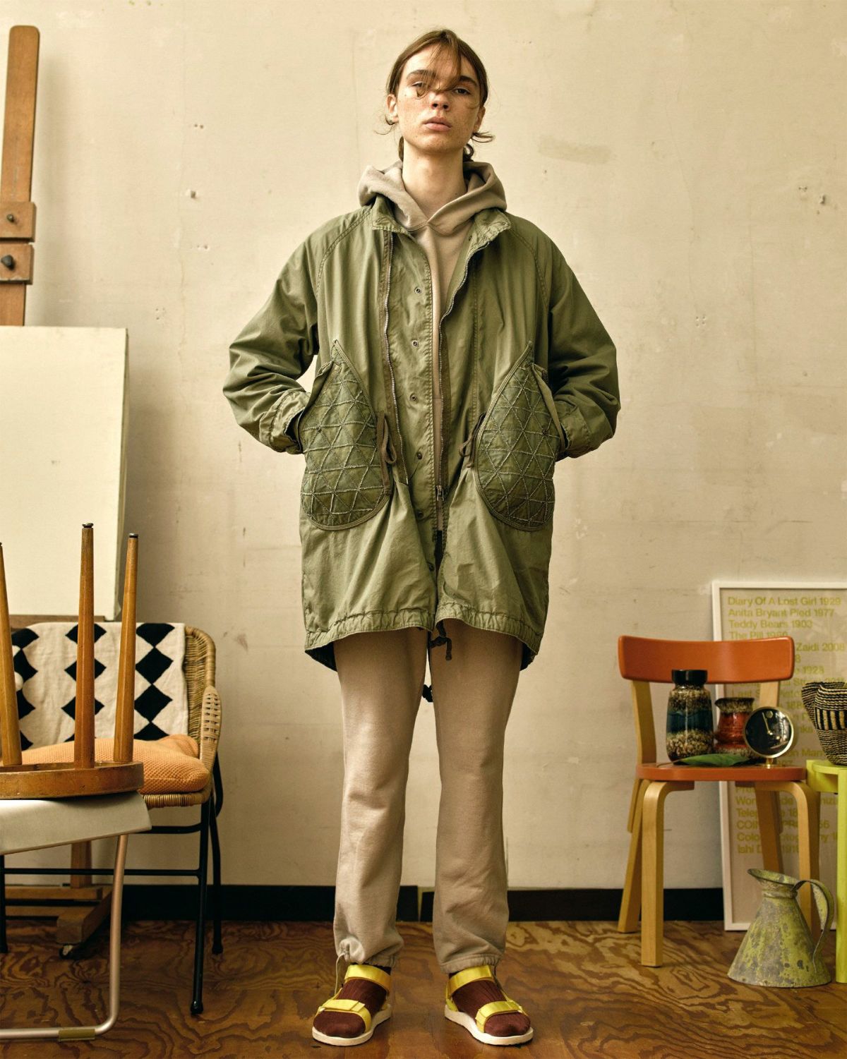 MARU SANKAKU PEKE マルサンカクペケ モッズコート フィッシュテイルジャケット