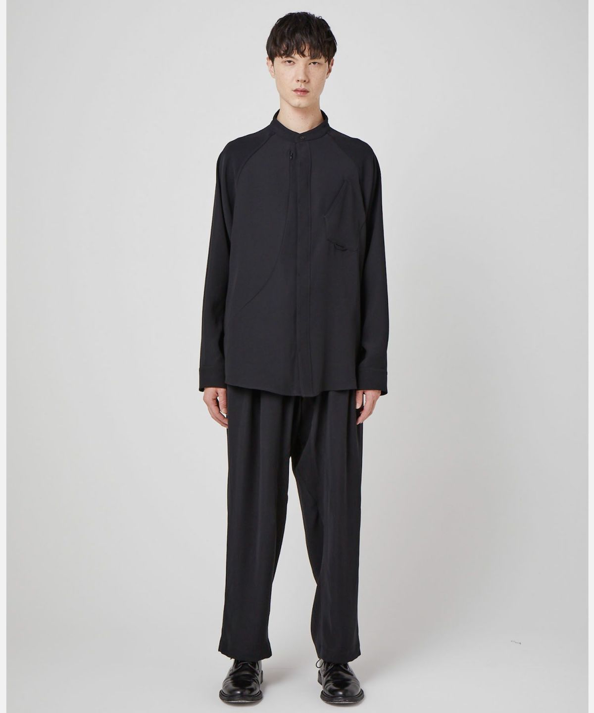 PRODUCT LAB プロダクトラボ バンドカラーシャツ 長袖シャツ