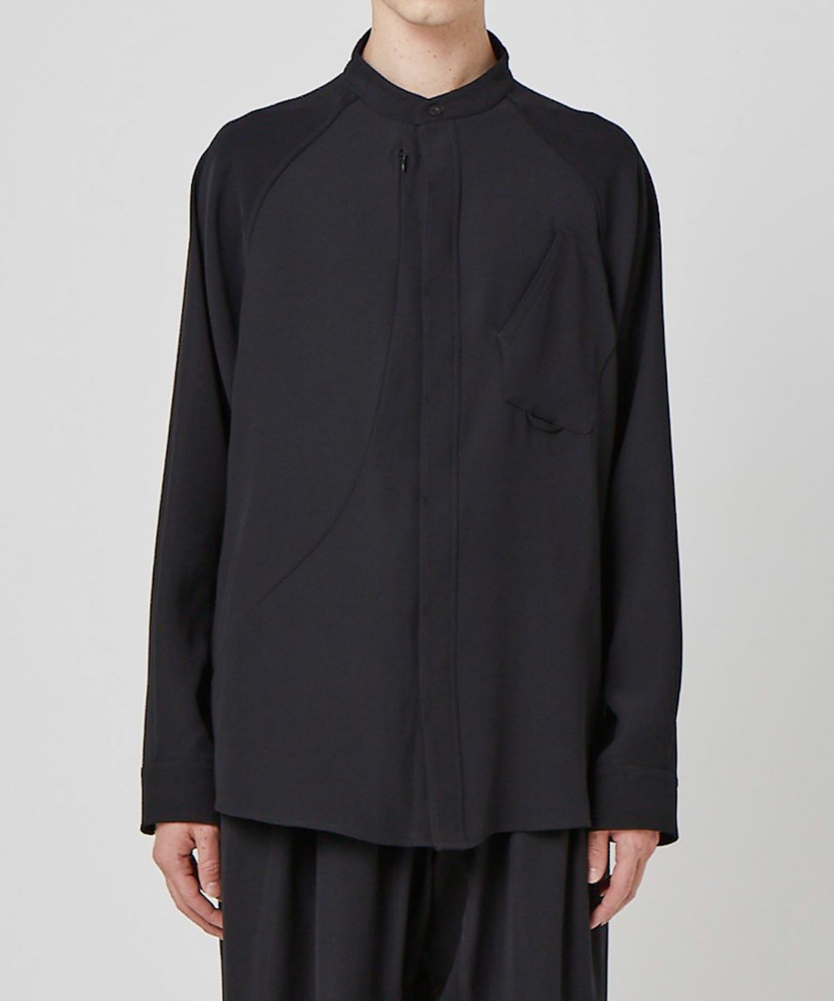 PRODUCT LAB プロダクトラボ バンドカラーシャツ 長袖シャツ