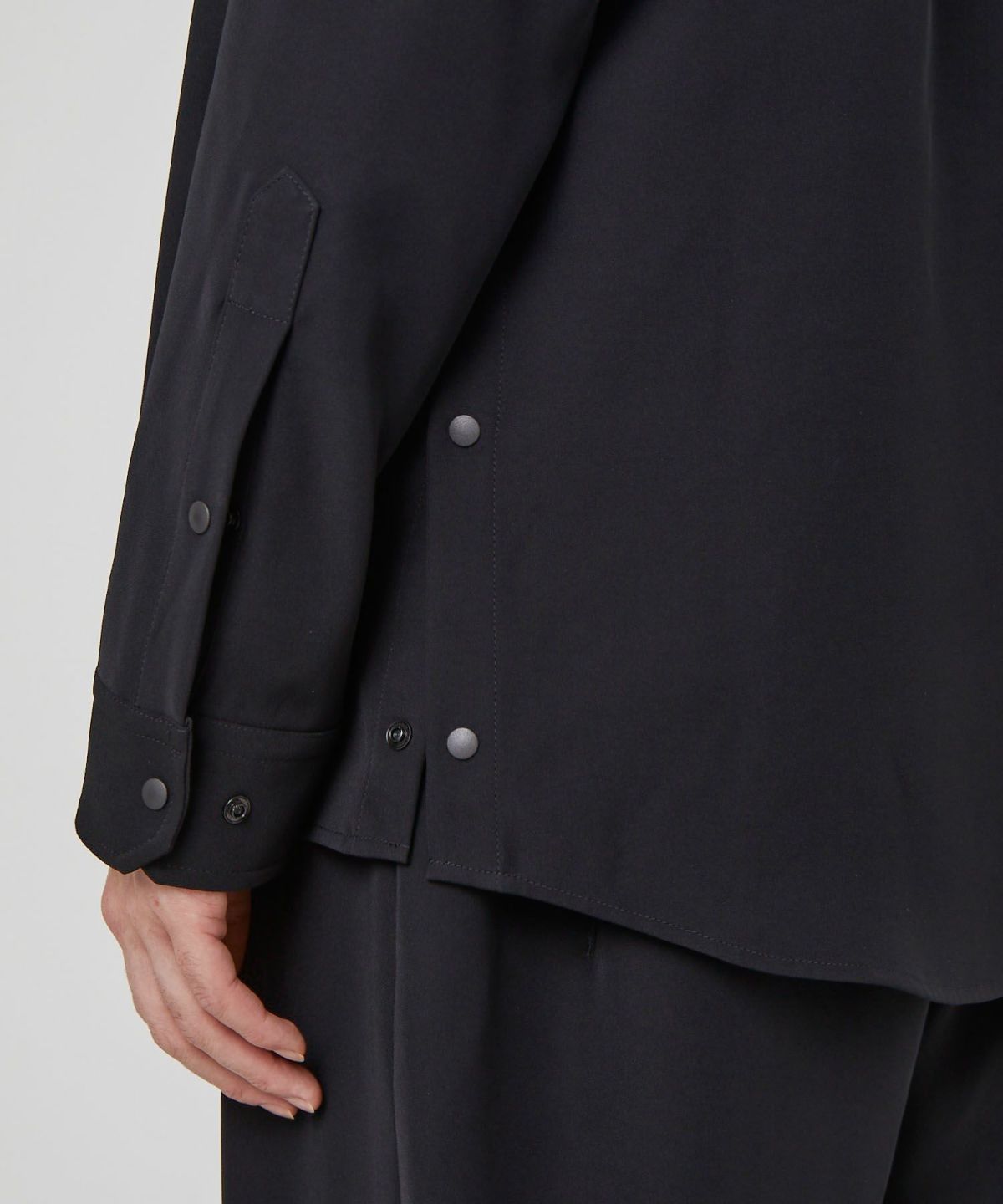 PRODUCT LAB プロダクトラボ バンドカラーシャツ 長袖シャツ