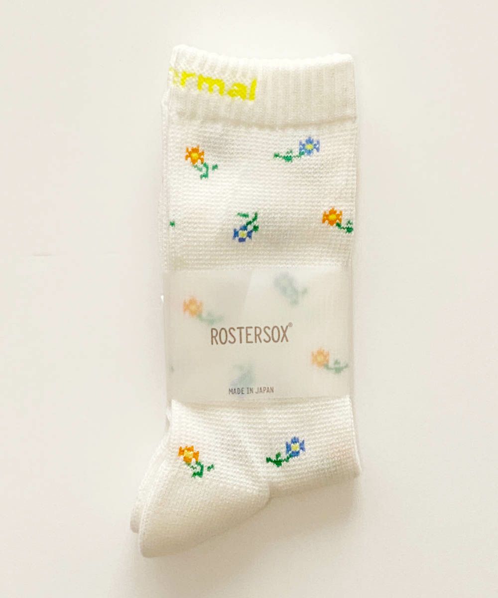 ROSTER SOX ロスターソックス 靴下 男性用 女性用 メンズ レディース ペアソックス サーマル 花柄