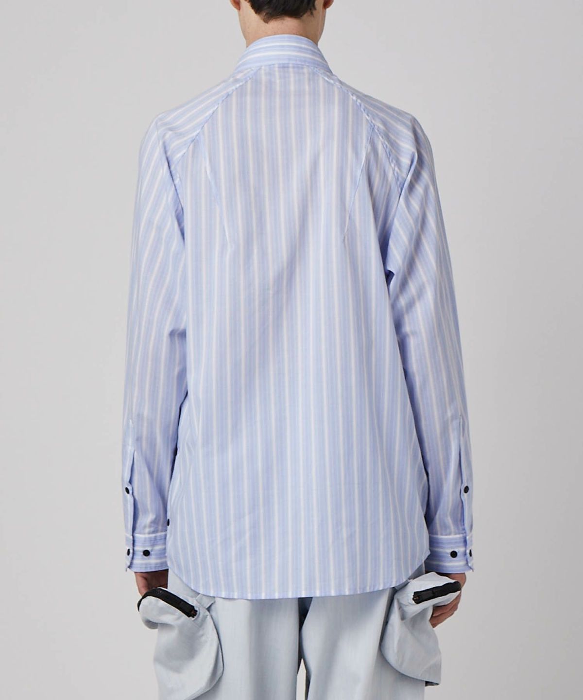 PRODUCT LAB プロダクトラボ リフラット ポプリン バンドカラーオーバーシャツ PLS3S003