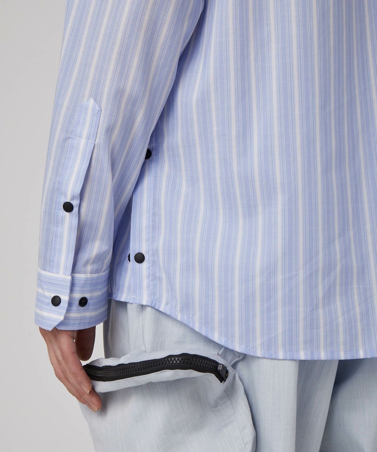 PRODUCT LAB プロダクトラボ リフラット ポプリン バンドカラーオーバーシャツ PLS3S003