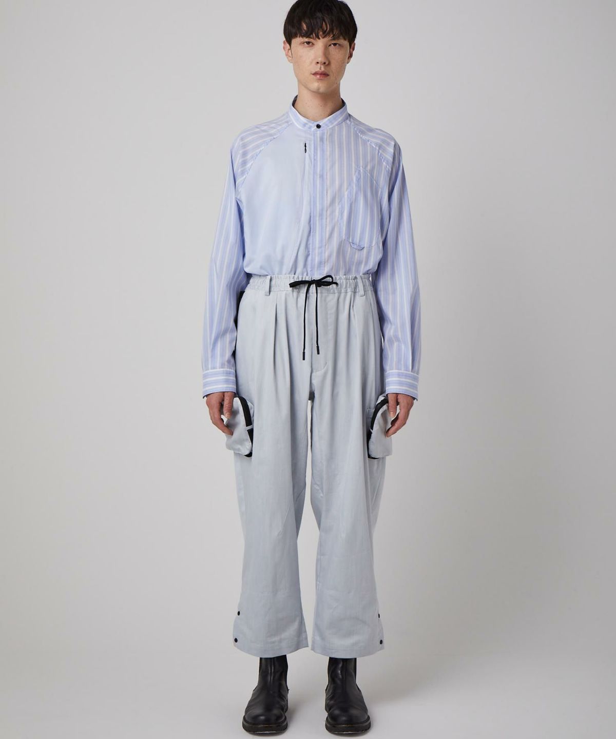 PRODUCT LAB プロダクトラボ ダブルスラブシャンブレー デニム カーゴパンツ PLP3S003