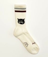 ROSTER SOX ロスターソックス 靴下 男性用 女性用 メンズ レディース ペアソックス 猫 ねこ キャット cat