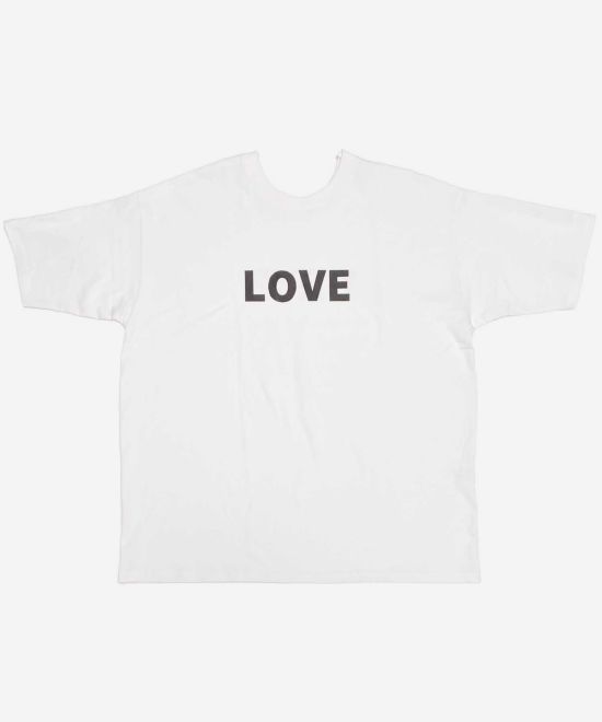 NOPE ノープ LOVE HATE ラブ ヘイト 前後・表裏両方着られる リバーシブル 2way Tシャツブランド