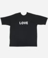 NOPE ノープ LOVE HATE ラブ ヘイト 前後・表裏両方着られる リバーシブル 2way Tシャツブランド