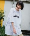 NOPE ノープ LOVE HATE ラブ ヘイト 前後・表裏両方着られる リバーシブル 2way Tシャツブランド