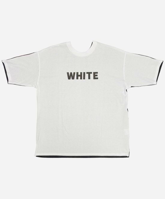 NOPE ノープ WHITE BLACK ホワイト ブラック 前後・表裏両方着られる リバーシブル 2way Tシャツブランド