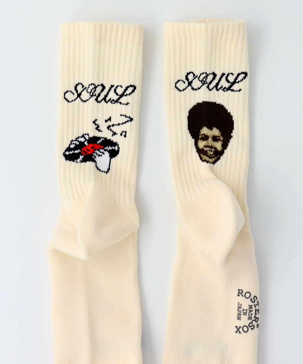 ROSTER SOX ロスターソックス 靴下 男性用 女性用 メンズ レディース ペアソックス レコード ソウルレディ
