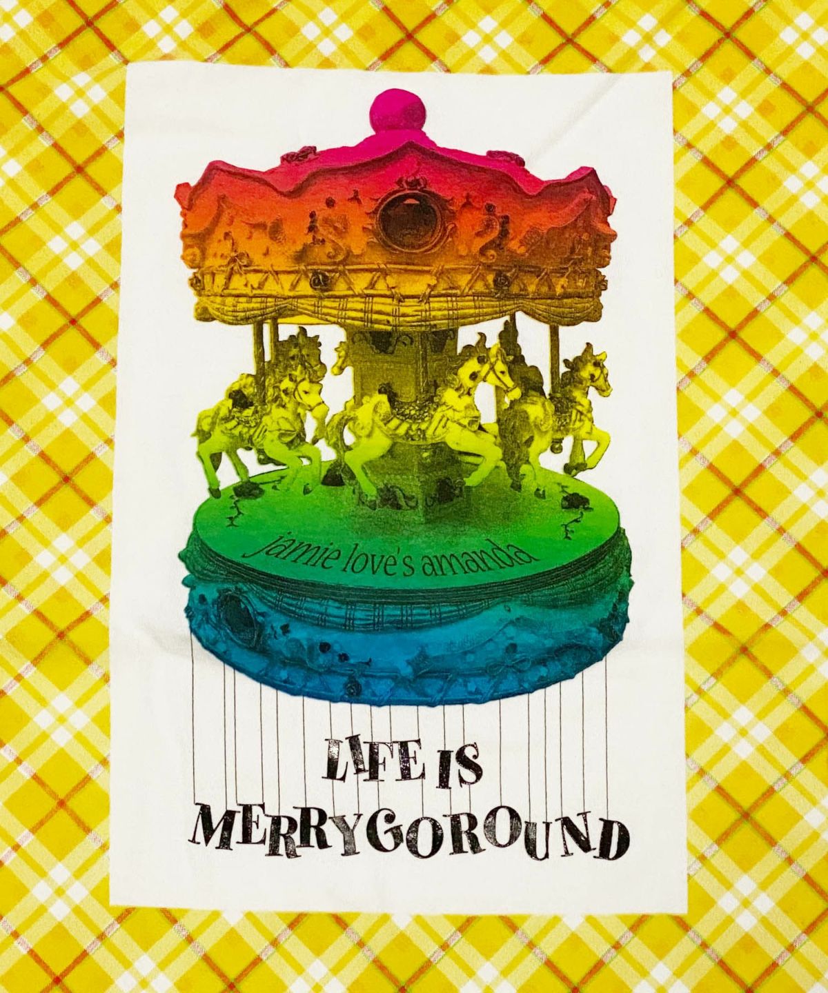 jamie loves amanda ジェイミーラブズアマンダ メリーゴーランド LIFE IS MERRY GOROUND Tシャツ