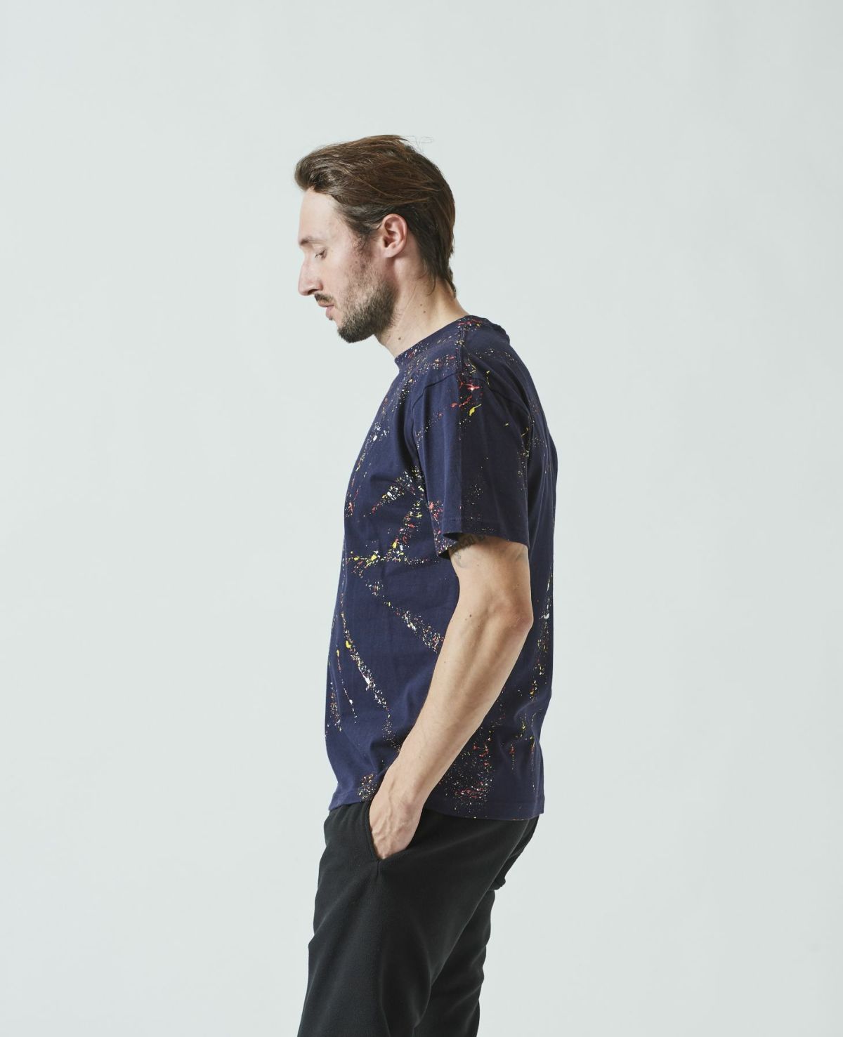 ACANTHUS アカンサス スパイラルスプラッシュ半袖Tシャツ CT2303