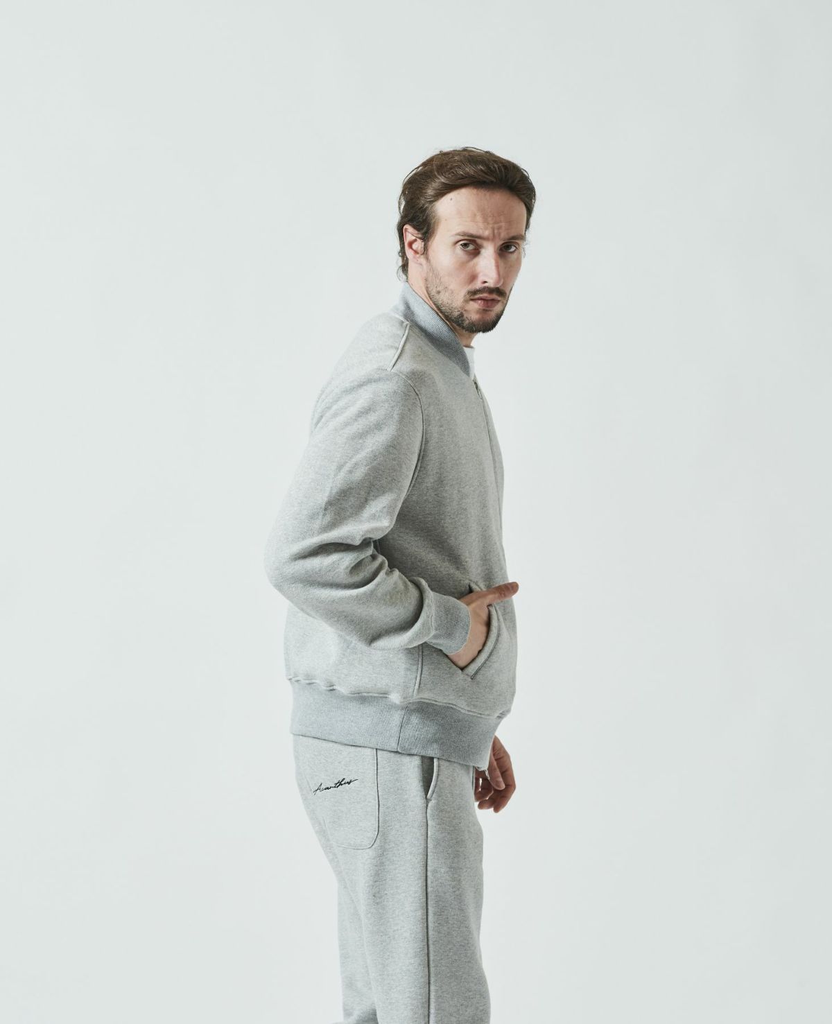 ACANTHUS アカンサス スウェットMA-1ジャケット