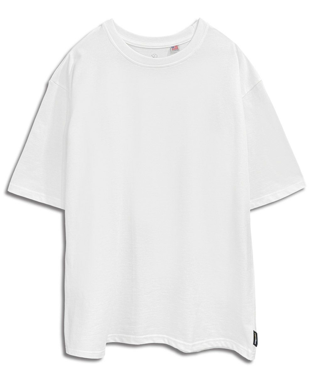 FORCE A BETTER フォースアベター コーデュラTシャツ ワイドシルエット ビッグシルエット リラックス 白 ホワイト