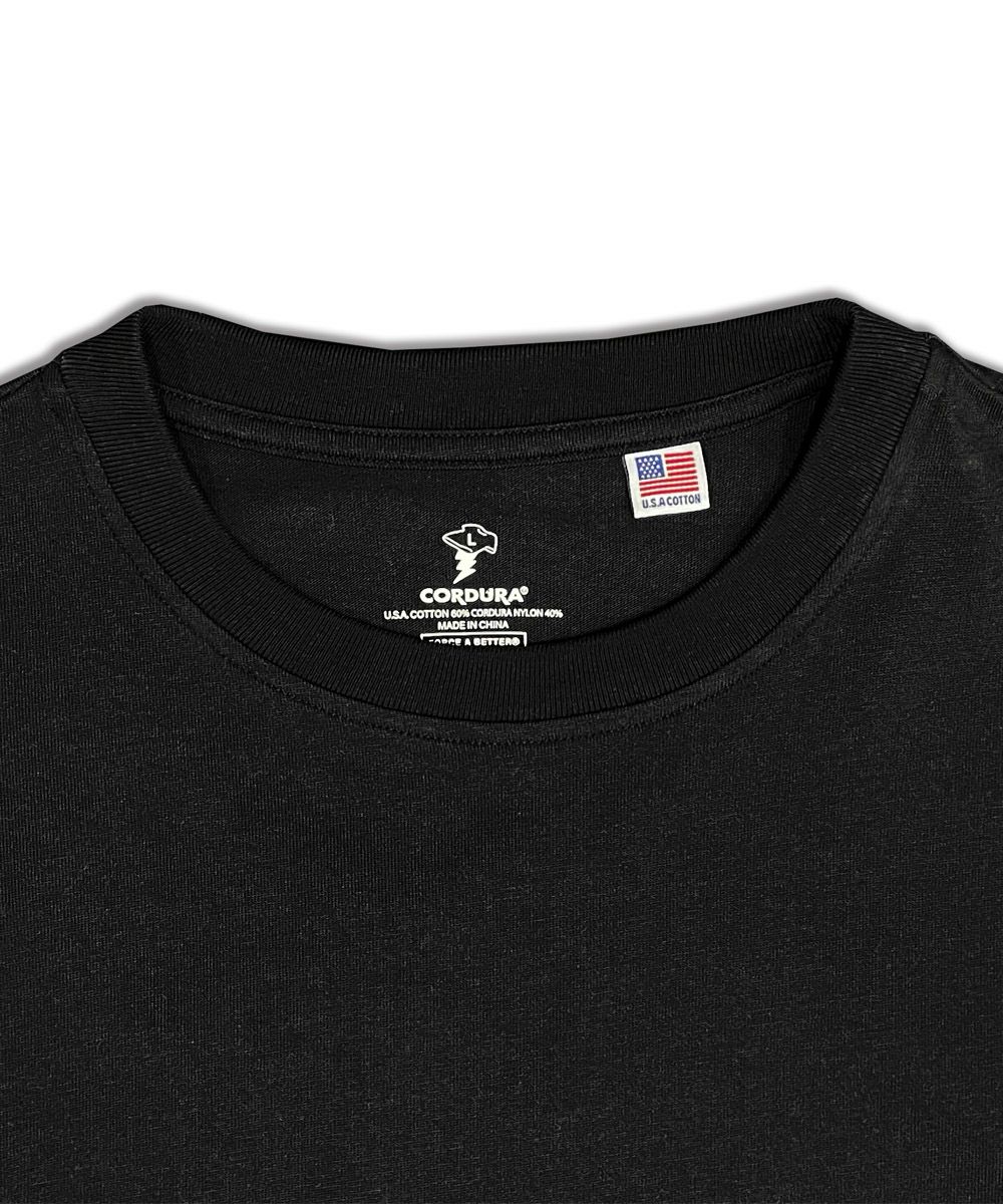 FORCE A BETTER フォースアベター コーデュラTシャツ ワイドシルエット ビッグシルエット リラックス 黒 ブラック