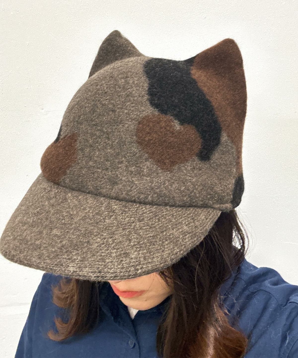 Dodge 三毛猫キャップ DD-417 ねこ キャット CAT 帽子 HAT CAP