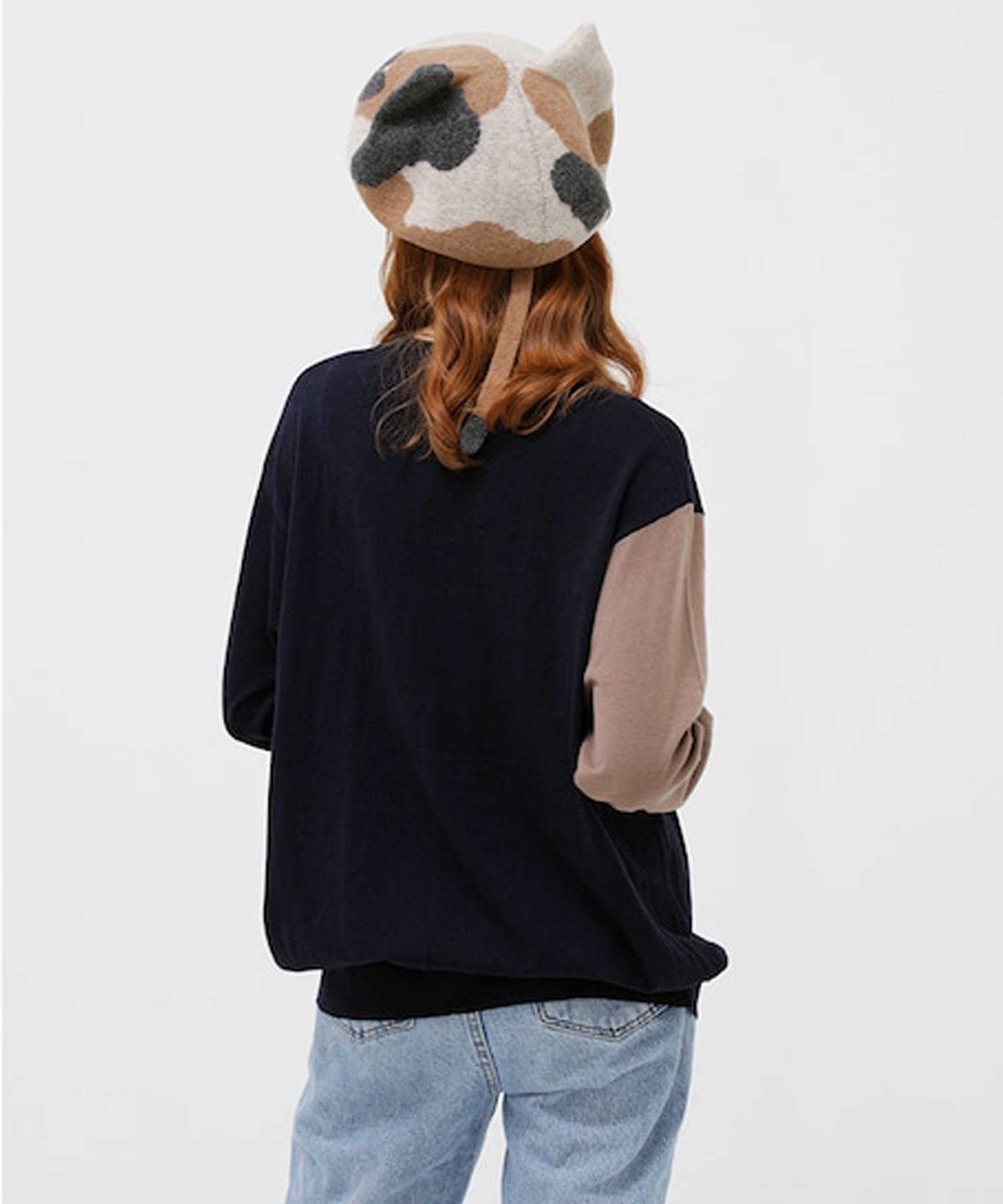 Dodge 三毛猫ベレー帽 DD-386 ねこ キャット CAT 帽子 HAT キャスケット